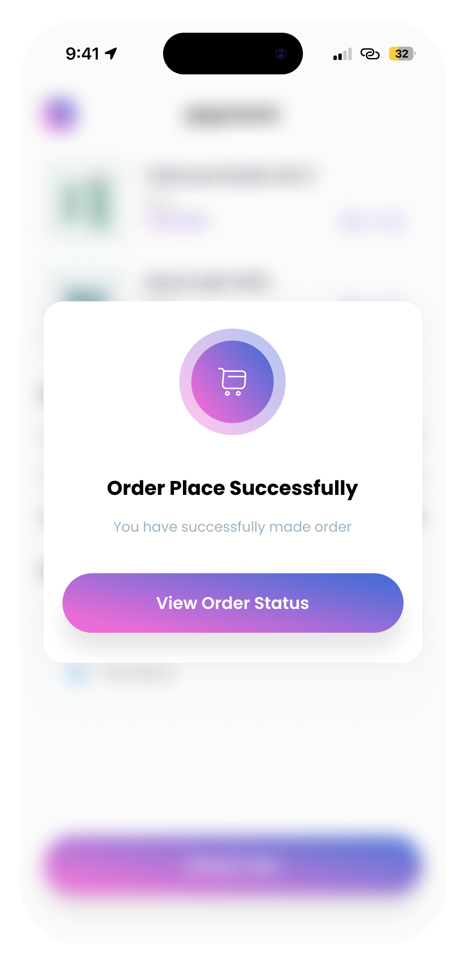 Écran de chat intégré pour contacter un vendeur