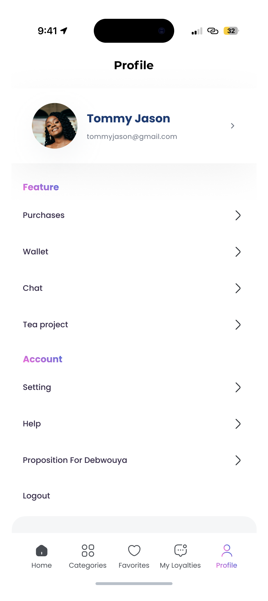 Notifications push affichant les offres et mises à jour